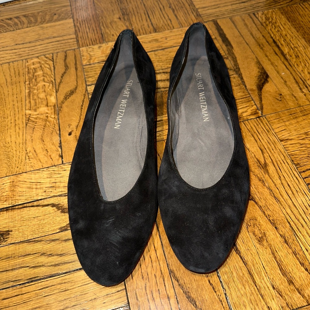 STUART WEITZMAN SHOES 38 WORK SHOES BARLEY WORN